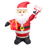 JL96218 Inflabe Santa Claus Feliz Navidad c/Vistas de Peluche 120CM