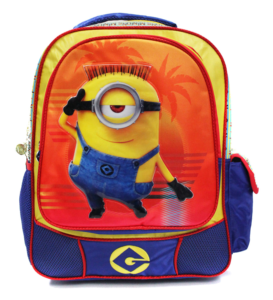 Despicable Me Minions School Travel Backpack And Lunch Box For