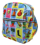 FET-0426 Bolso Mochila Estampado - Loteria