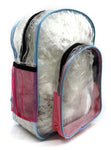 FET-0640 Transparent Backpack Stonfield Pink/Light Blue