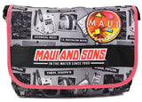 MAMG967 Messenger Juvenil Estampado Periódico Maui And Sons