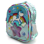 SKD-2038 Unicorn Rainbow Star Backpack With Glitter