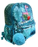 STW-1940 Flamingo Reversible Sequin Kindergarten Backpack
