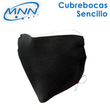 FCM-2001-010M Cubrebocas Sencillo Negro - 10pzas