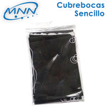 FCM-2001-010M Cubrebocas Sencillo Negro - 10pzas